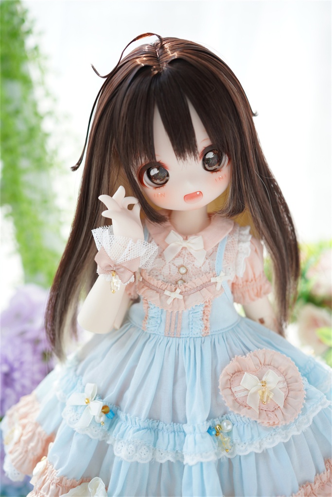 【カカ星球】【8.5-9inch】ドールウィッグ アニメティックアホ毛スタイル（取寄せ）