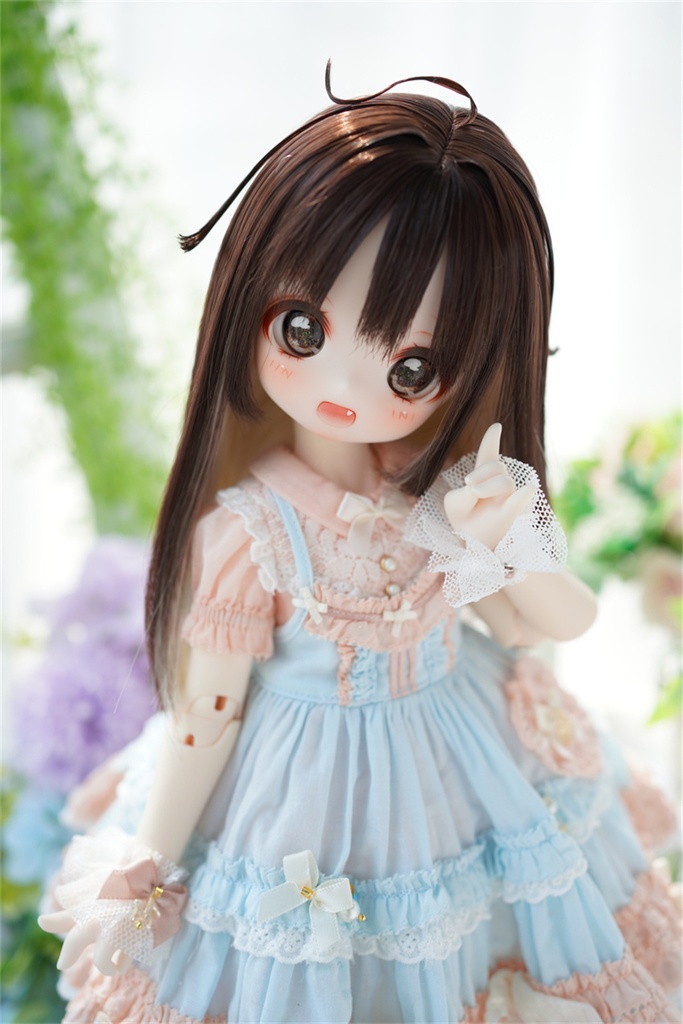 【カカ星球】【8.5-9inch】ドールウィッグ アニメティックアホ毛スタイル(取寄せ)