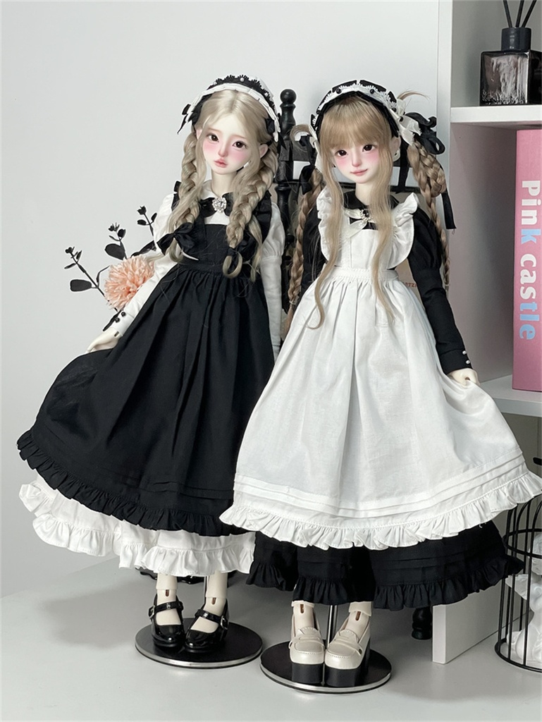 【カカ星球】【ID75,1/3,1/4】ドール服 メイド服セット