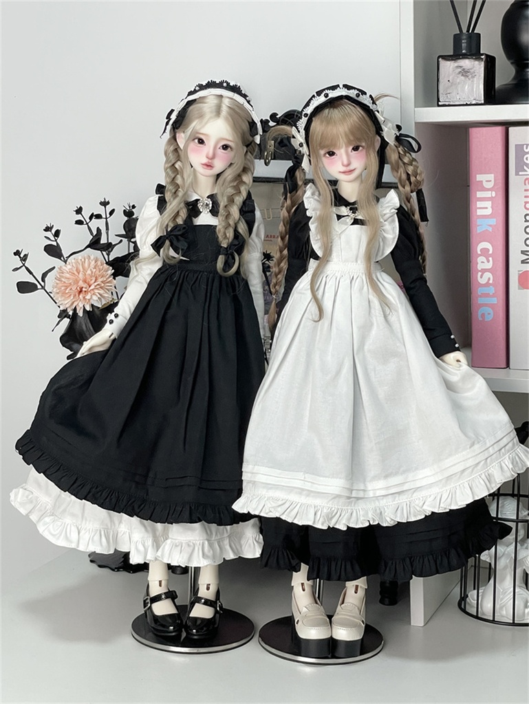 【カカ星球】【ID75,1/3,1/4】ドール服 メイド服セット
