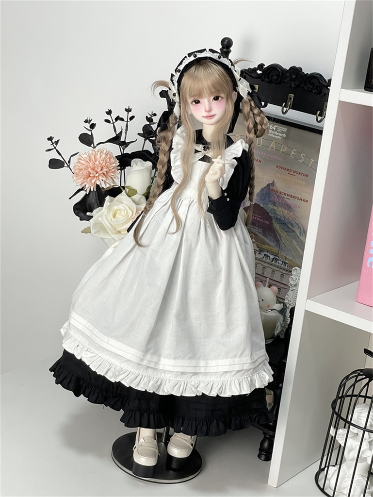 【カカ星球】【ID75,1/3,1/4】ドール服 メイド服セット