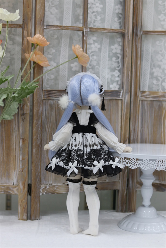 【カカ星球】【1/4】ドール服 モノクロジャンスカ ロリータ