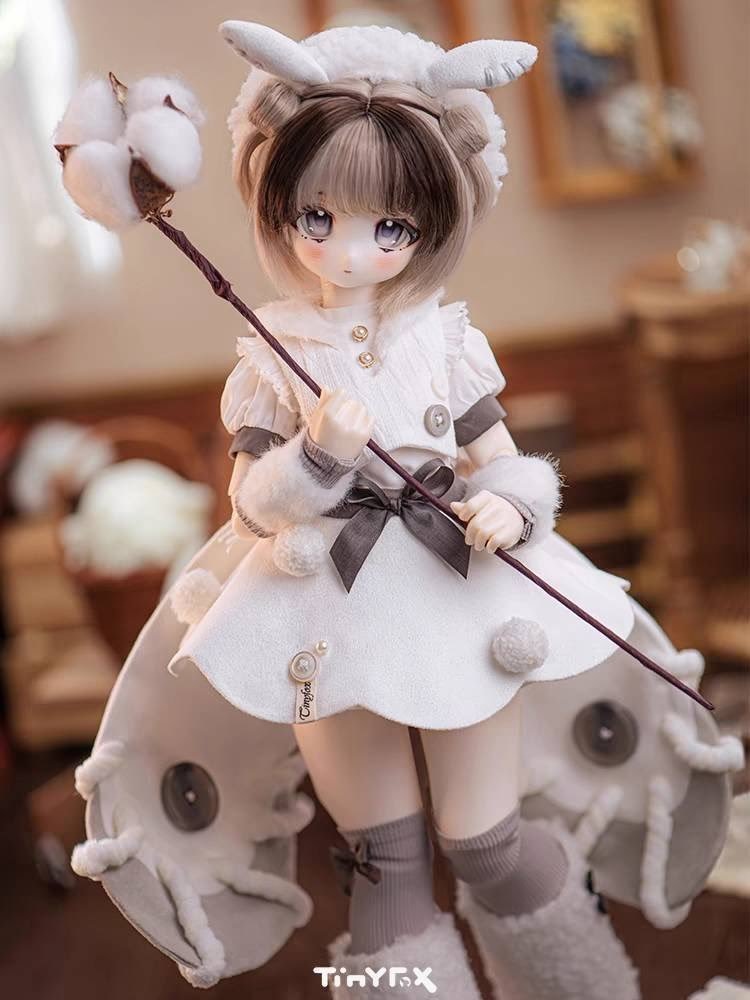 【TinyFox】绒线(Fluffy/フラフィー) 1/4 Macocoボディ フルセット MJD ドール