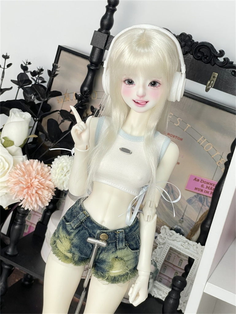 【カカ星球】【1/4,1/3】ドール服 デニムショートパンツ