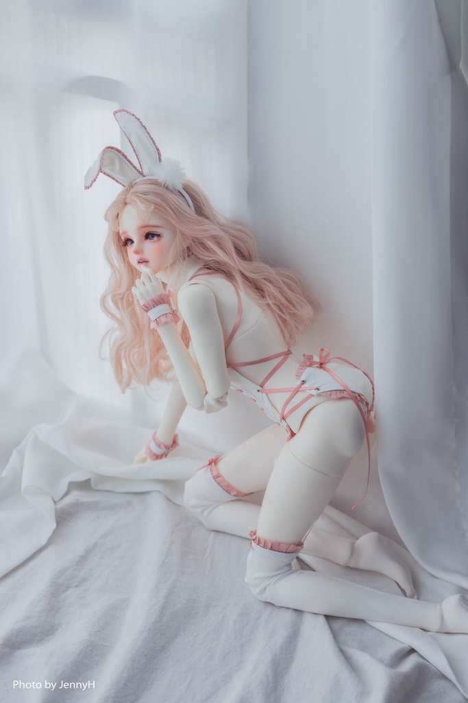 【カカ星球】【1/3,1/4】ドール服 リボンバニーガール