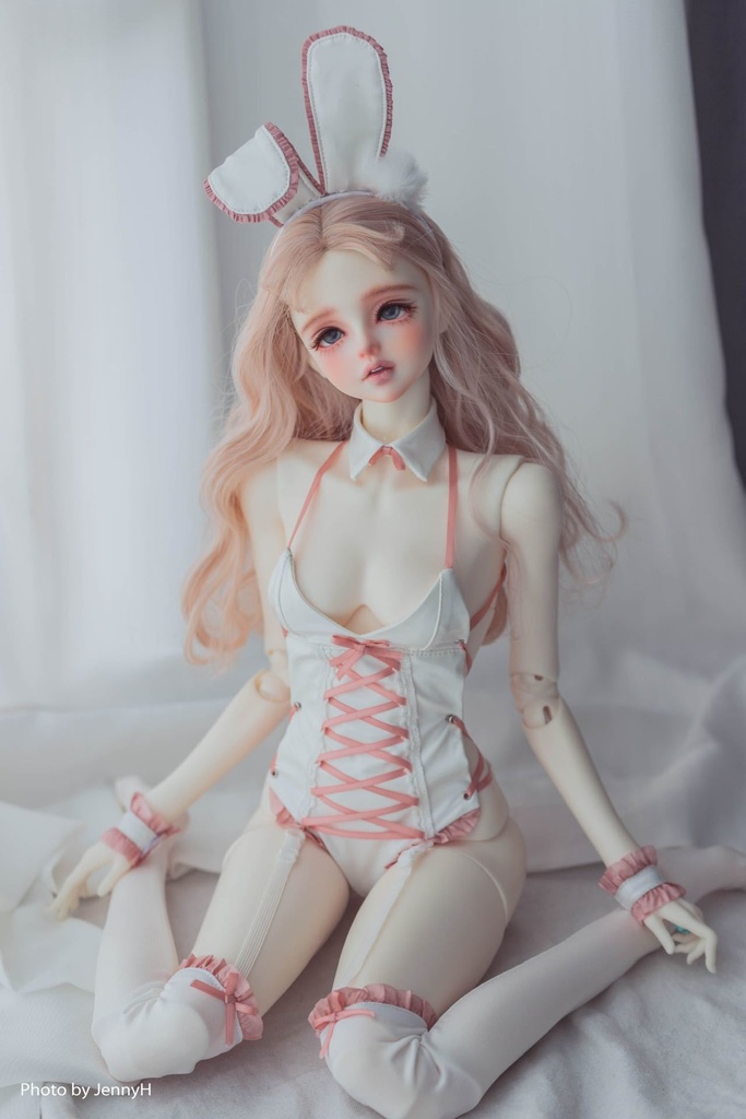 【カカ星球】【1/3,1/4】ドール服 リボンバニーガール