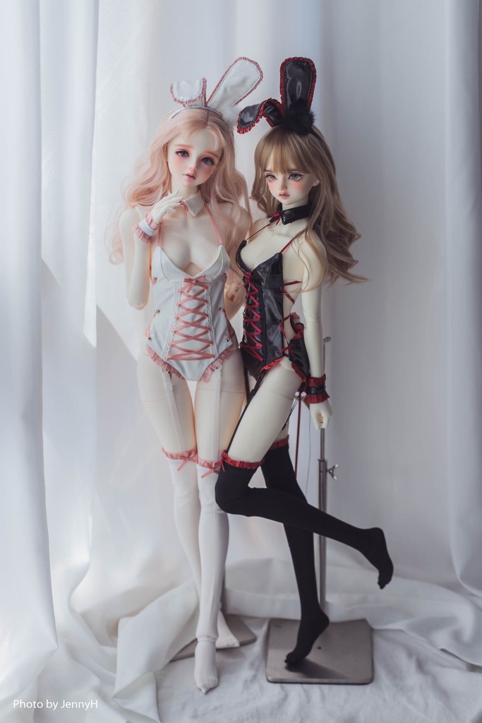 【カカ星球】【1/3,1/4】ドール服 リボンバニーガール
