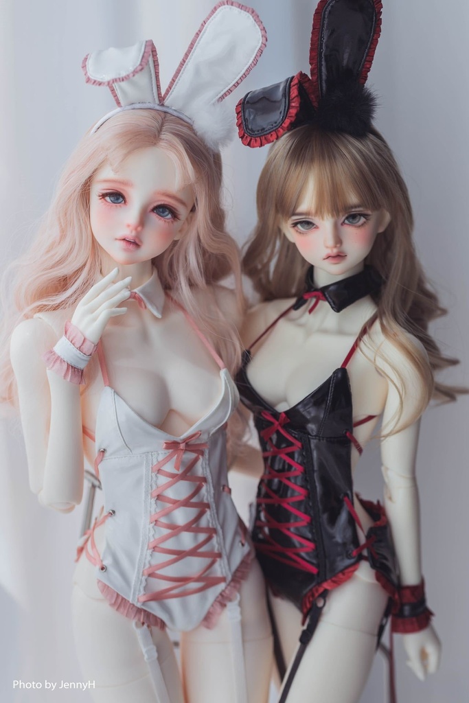 【カカ星球】【1/3,1/4】ドール服 リボンバニーガール