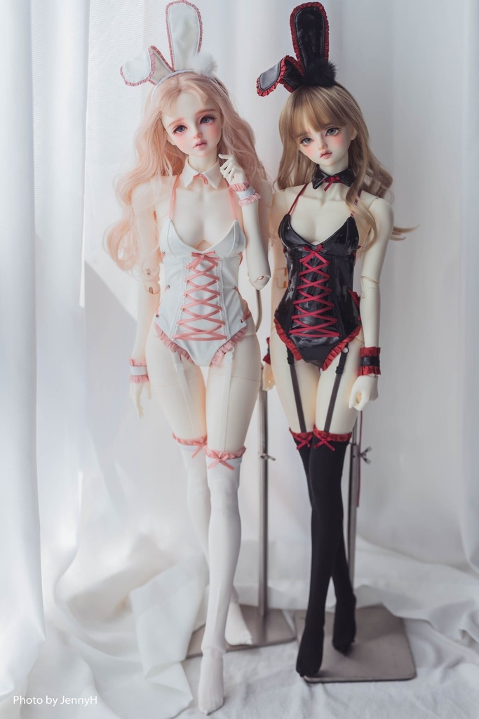 【カカ星球】【1/3,1/4】ドール服 リボンバニーガール