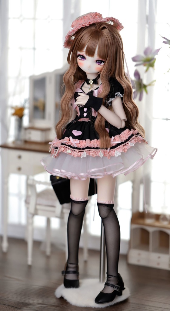 【カカ星球】【1/4】ドール服 スウィート・キティ ロリータ