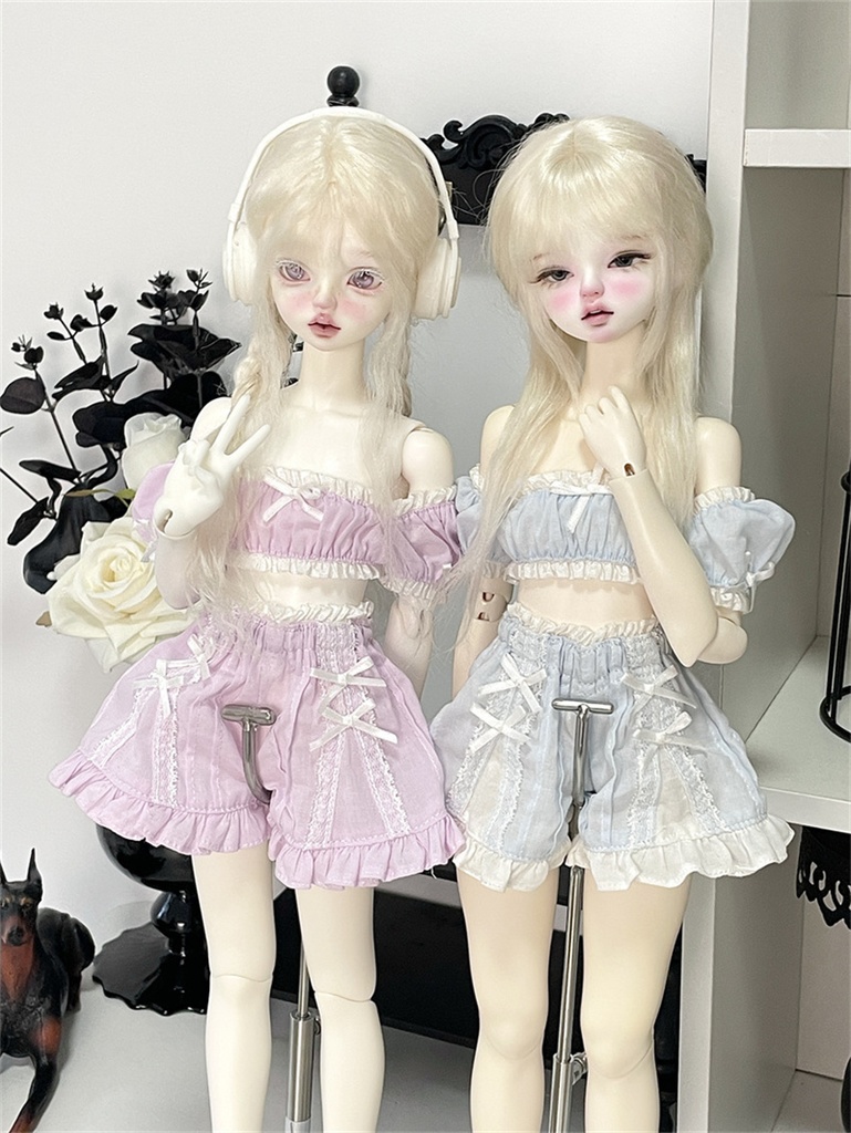 【カカ星球】【1/3, 1/4】ドール服 パステルカラーセットアップ ルームウェア(取寄せ)