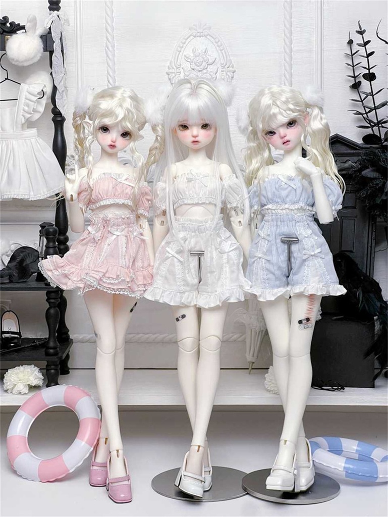 【カカ星球】【1/3, 1/4】ドール服 パステルカラーセットアップ ルームウェア(取寄せ)