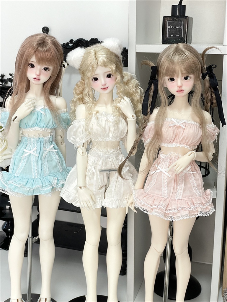 【カカ星球】【1/3, 1/4】ドール服 パステルカラーセットアップ ルームウェア(取寄せ)