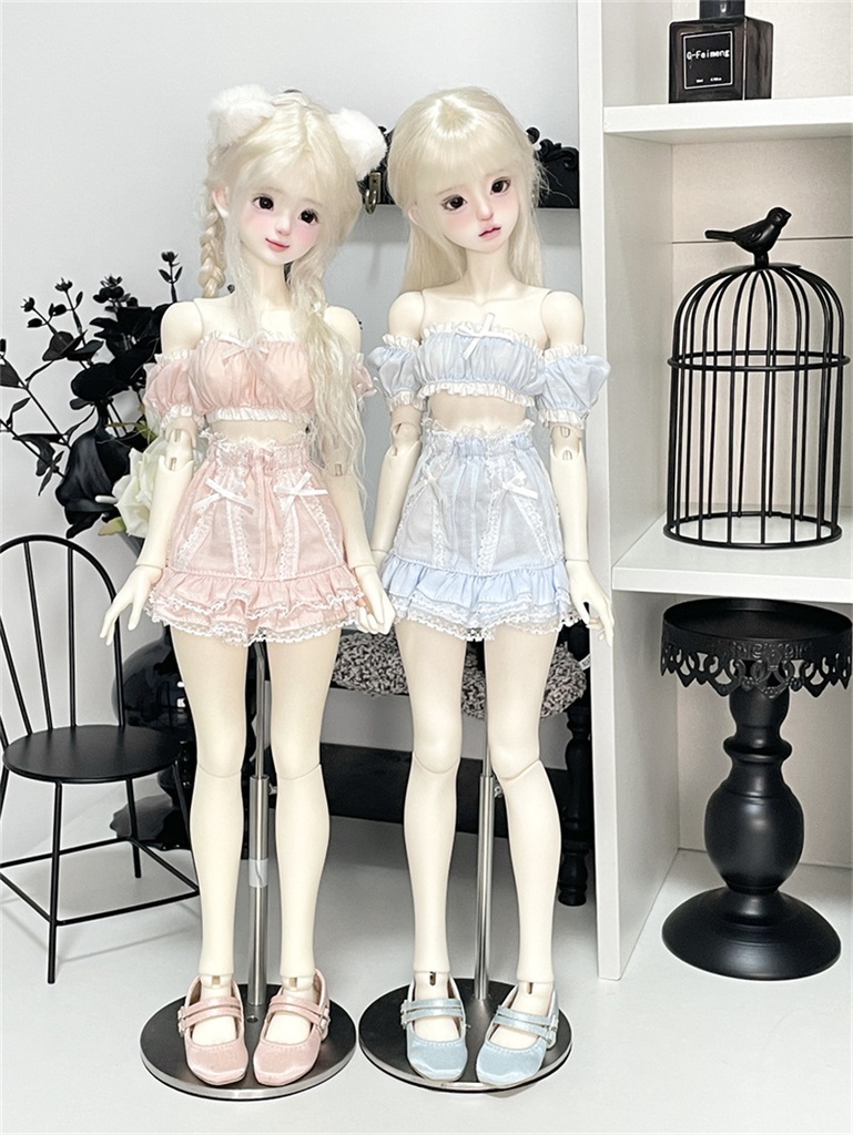 【カカ星球】【1/3, 1/4】ドール服 パステルカラーセットアップ ルームウェア(取寄せ)