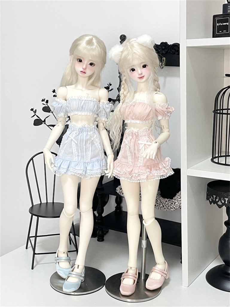 【カカ星球】【1/3, 1/4】ドール服 パステルカラーセットアップ ルームウェア(取寄せ)