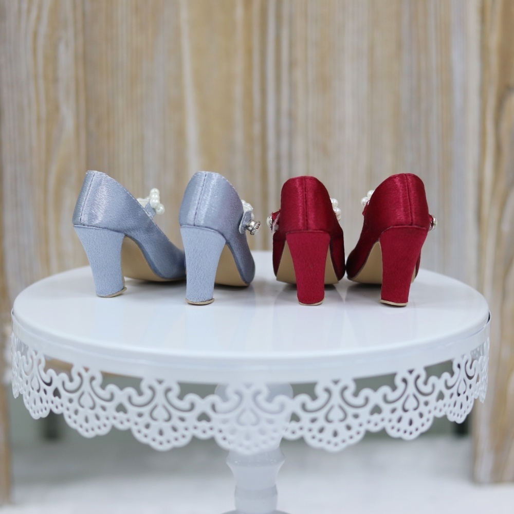 【カカ星球】【1/3】ドール靴 パールベルトハイヒール