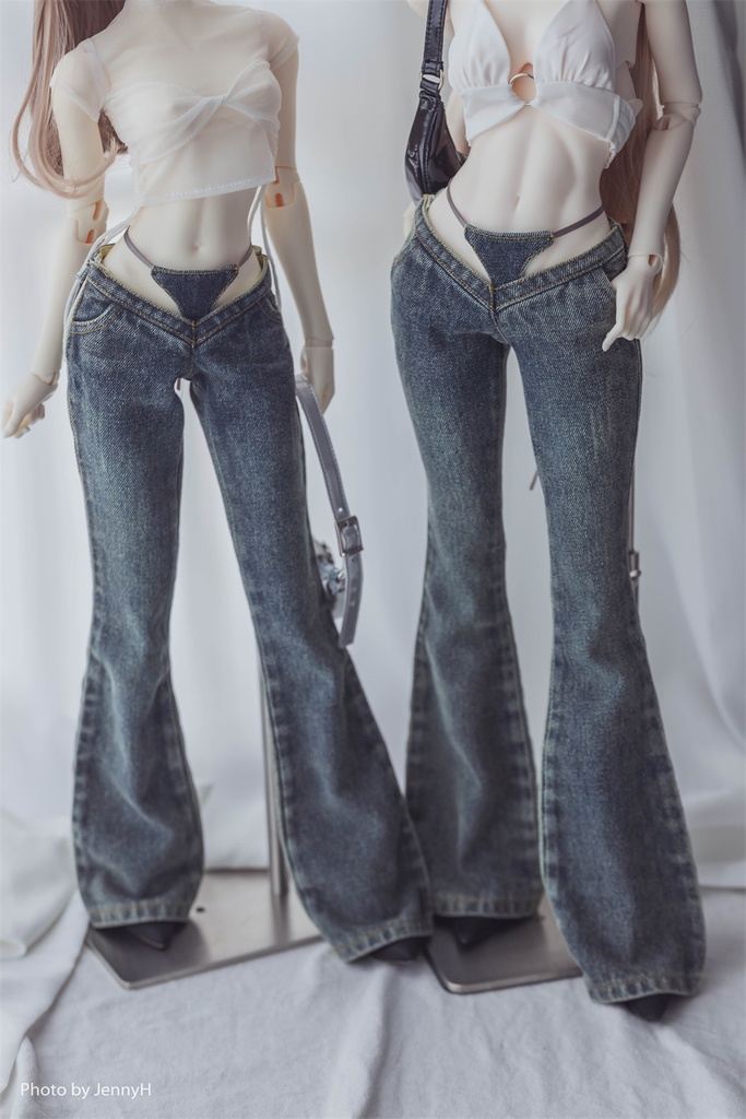 【カカ星球】【1/4,1/3】ドール服 ローライズジーンズ