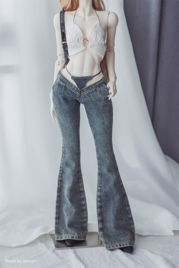 【カカ星球】【1/4,1/3】ドール服 ローライズジーンズ