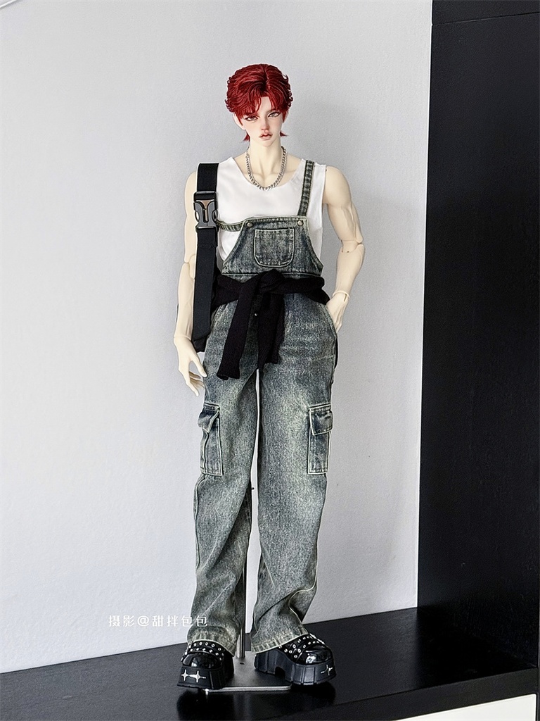 【カカ星球】【ID75】ドール服 デニムオーバーオール