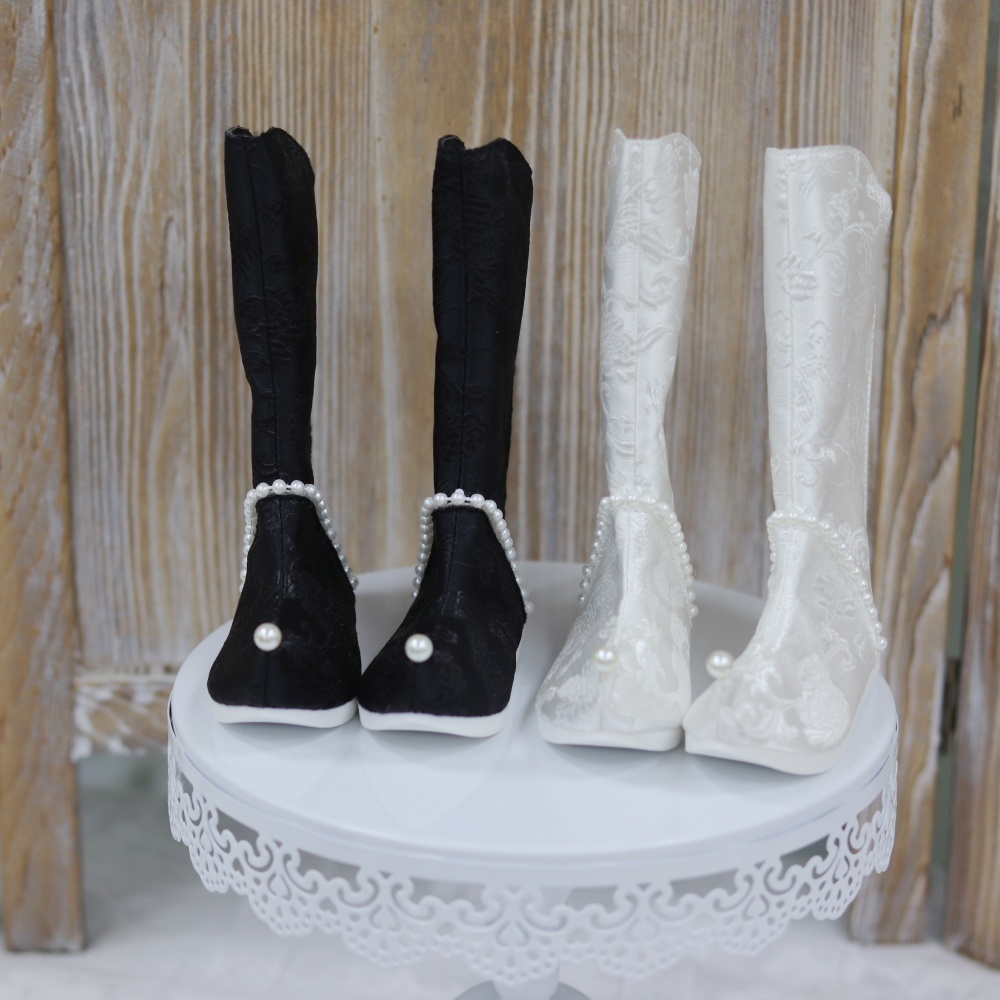 【カカ星球】【SD17】ドール靴 ジャガードロングブーツ