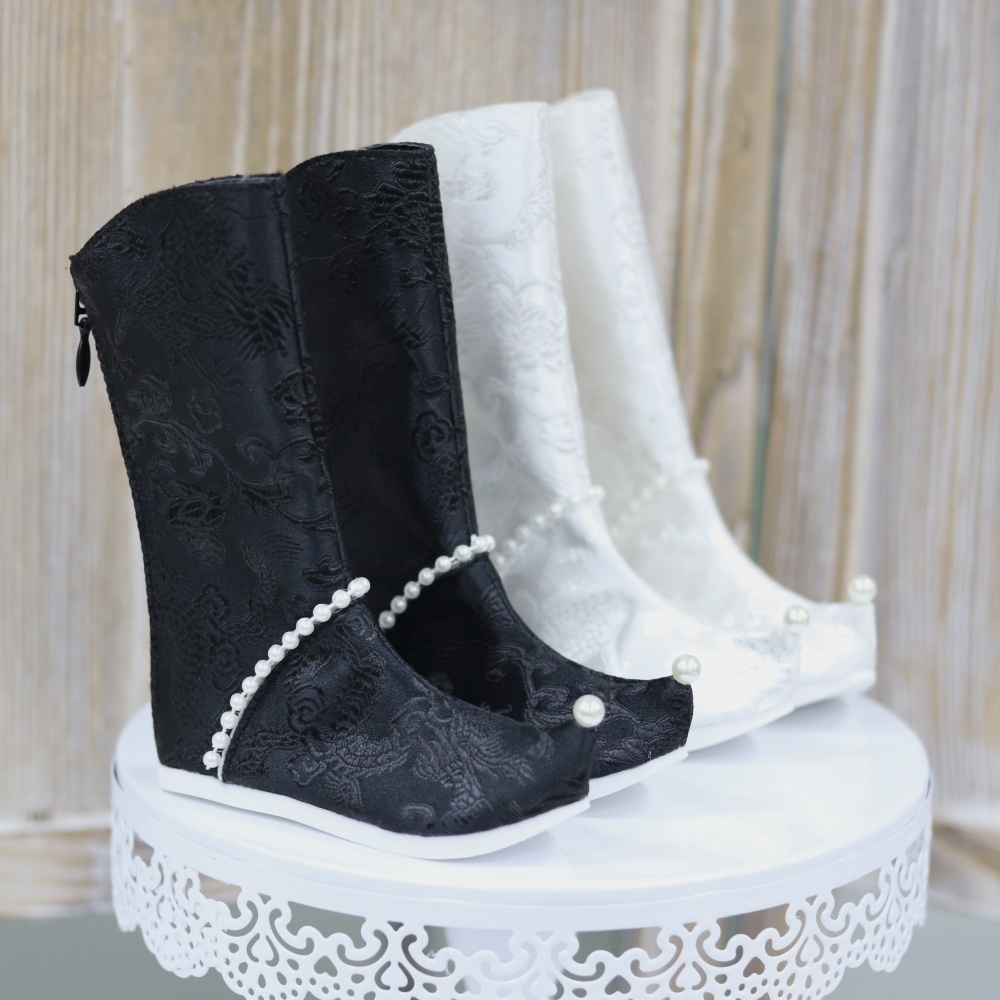 【カカ星球】【SD17】ドール靴 ジャガードロングブーツ