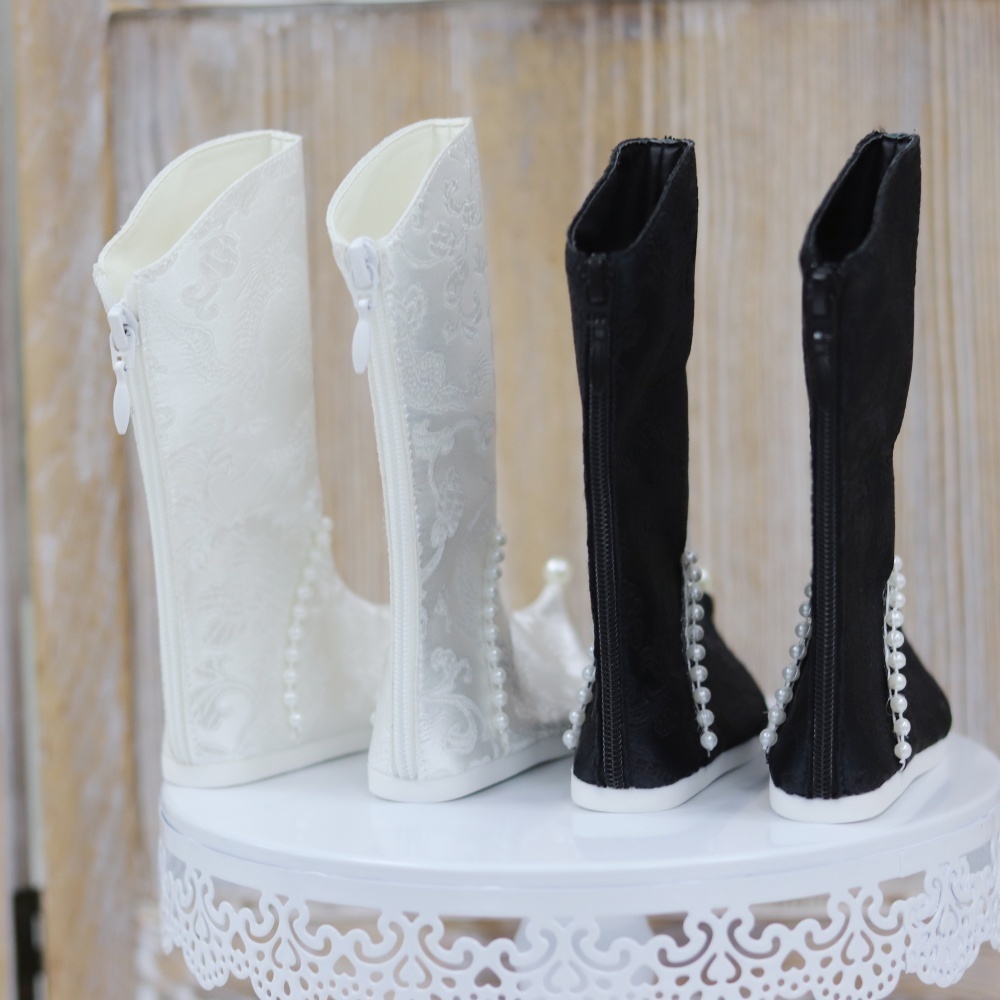 【カカ星球】【SD17】ドール靴 ジャガードロングブーツ