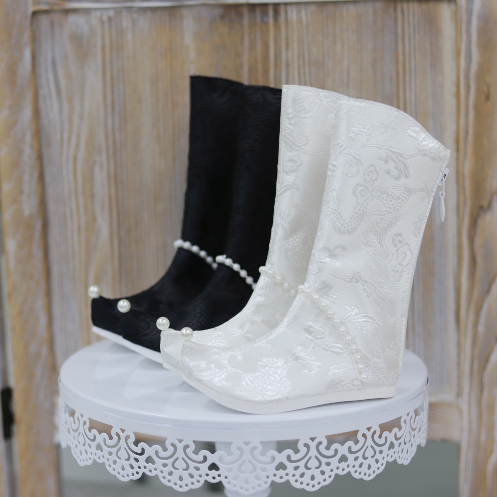 【カカ星球】【SD17】ドール靴 ジャガードロングブーツ