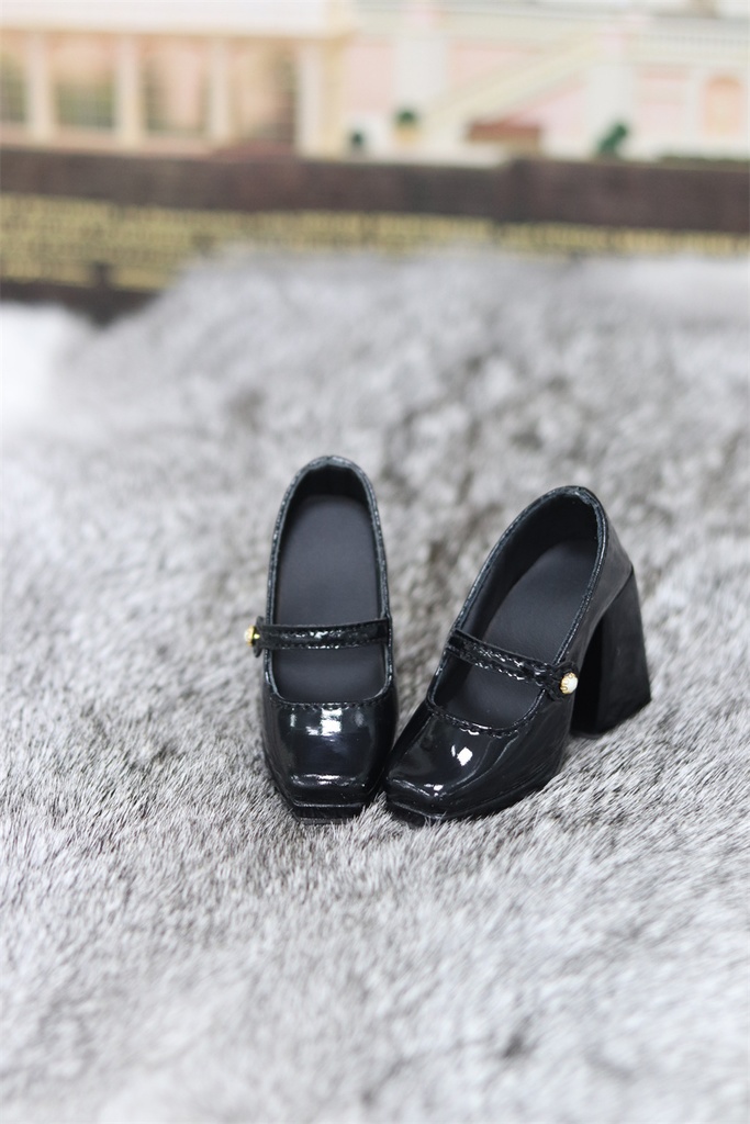 【カカ星球】【1/3】ドール靴 チャンキーハイヒール パンプス