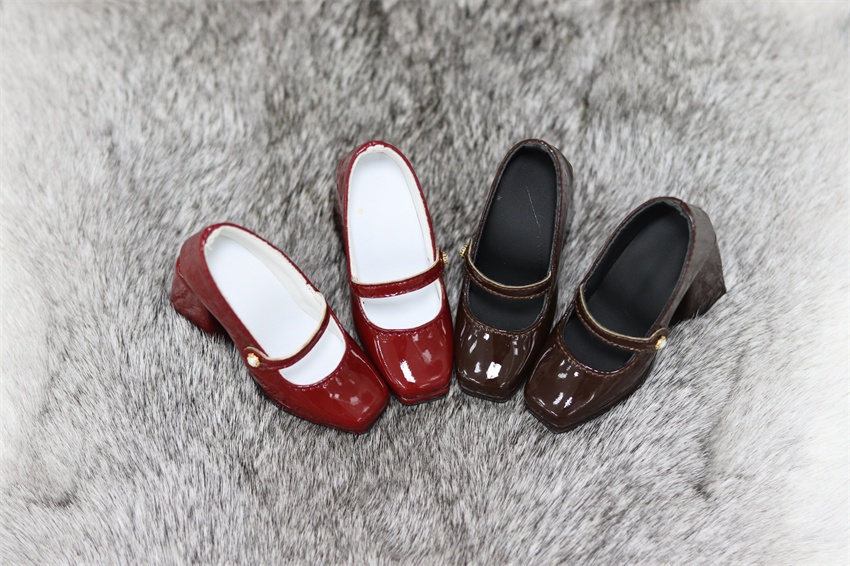 【カカ星球】【1/3】ドール靴 チャンキーハイヒール パンプス