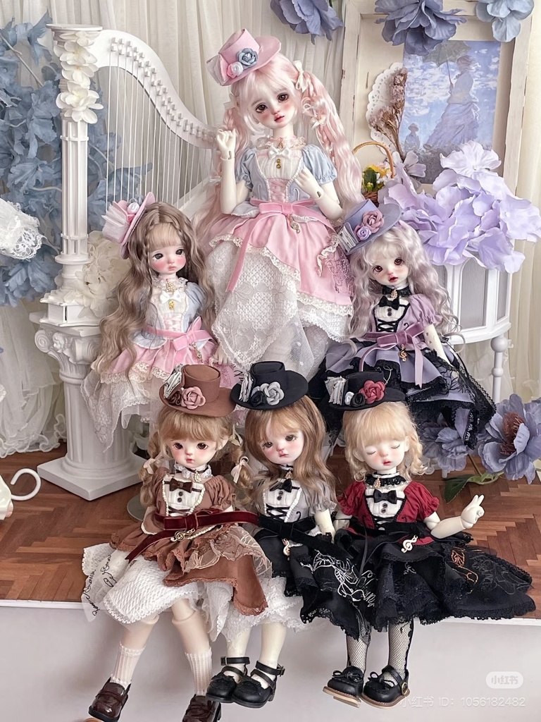 【1/6,1/4】ドール服 ロマン楽章ドレスセット