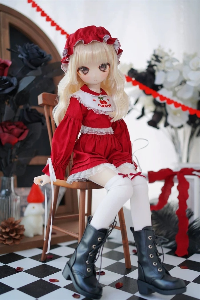 【カカ星球】【1/4】ドール服 さくらんぼシスターズ