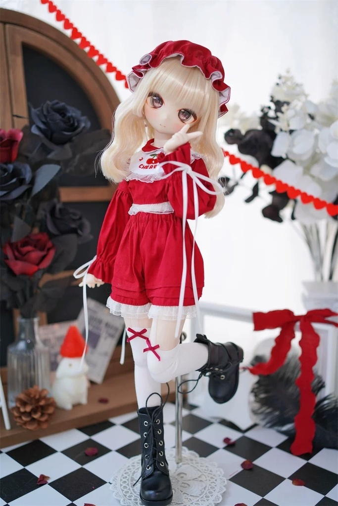 【カカ星球】【1/4】ドール服 さくらんぼシスターズ
