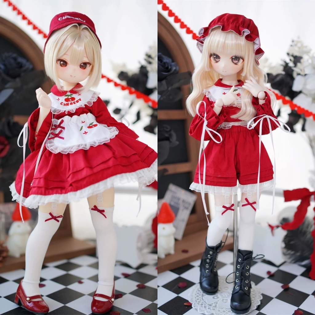 【カカ星球】【1/4】ドール服 さくらんぼシスターズ