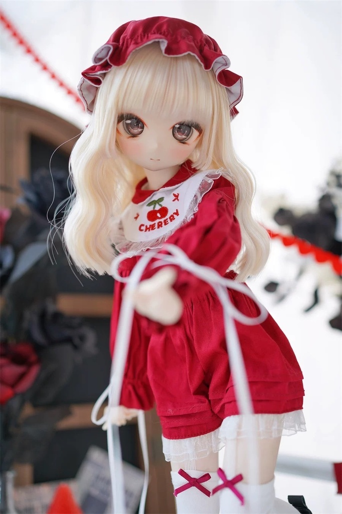 【カカ星球】【1/4】ドール服 さくらんぼシスターズ