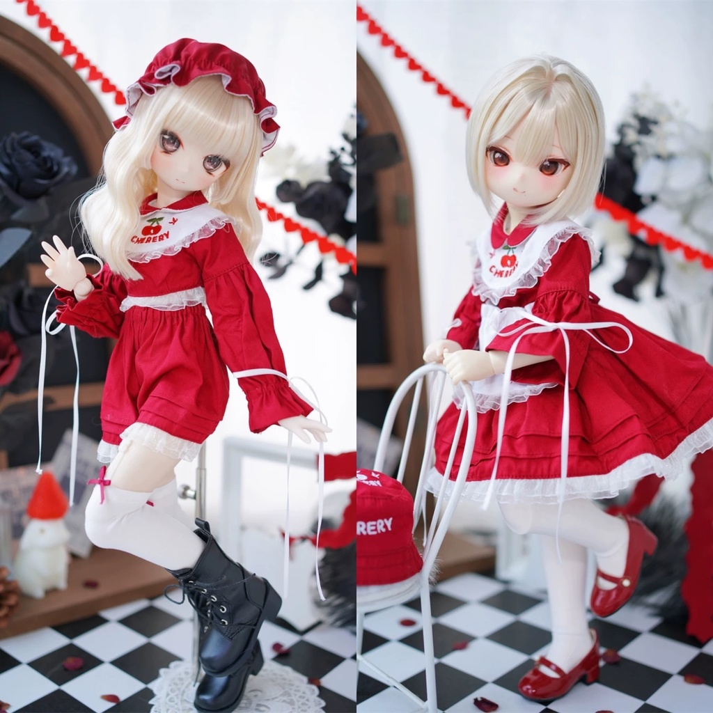 【カカ星球】【1/4】ドール服 さくらんぼシスターズ