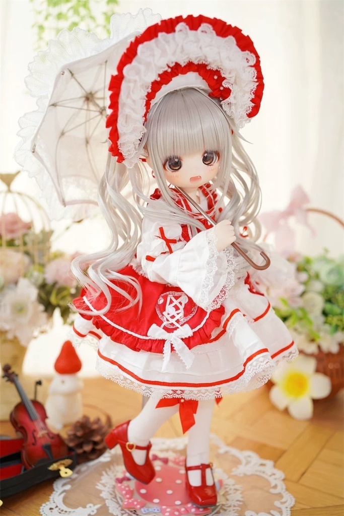 【カカ星球】【1/4】ドール服 フロラ・リリィジャンパースカート