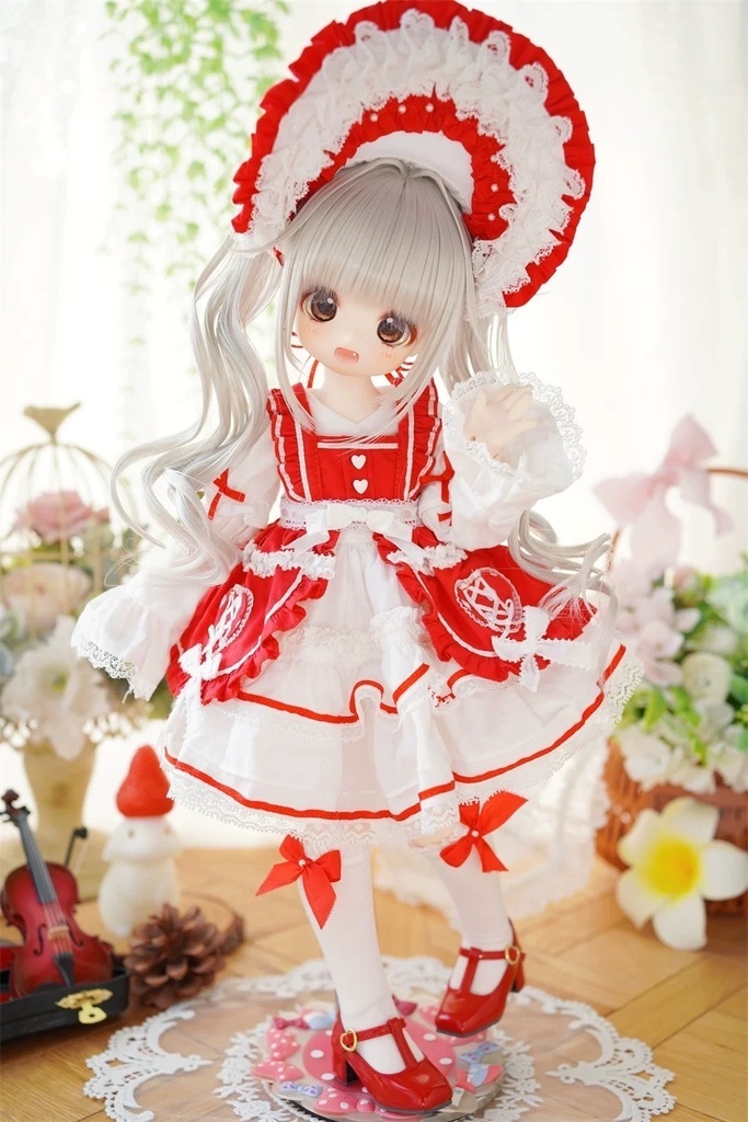【カカ星球】【1/4】ドール服 フロラ・リリィジャンパースカート