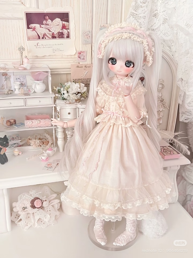 【1/4】ドール服 ロマンティックワンピース