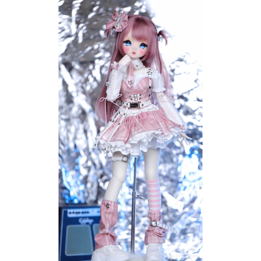 【1/4】ドール服 チェックアイドル風セット