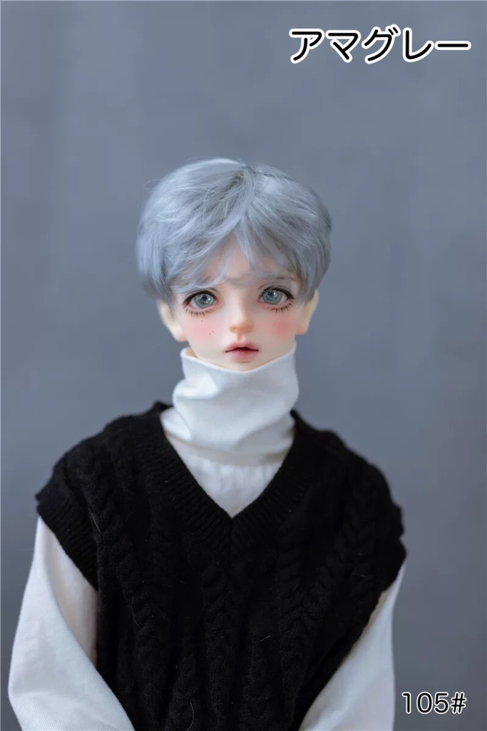 【カカ星球】【7-8inch】ドールウィッグ　ナチュラルショート