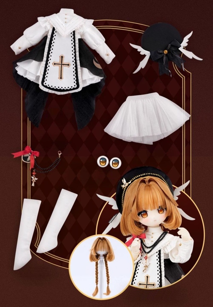 1/6ドールセットO TinyFox】奥蒂(Ode/オディ)1/6ボディ フルセット MJD ドール