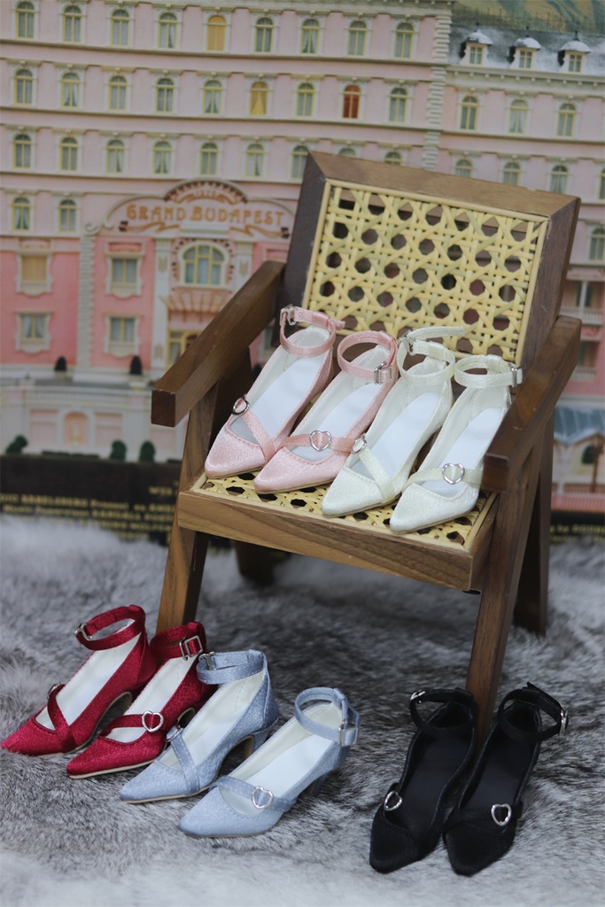 【カカ星球】【1/3】ドール靴 リボンバックルベルトシューズ