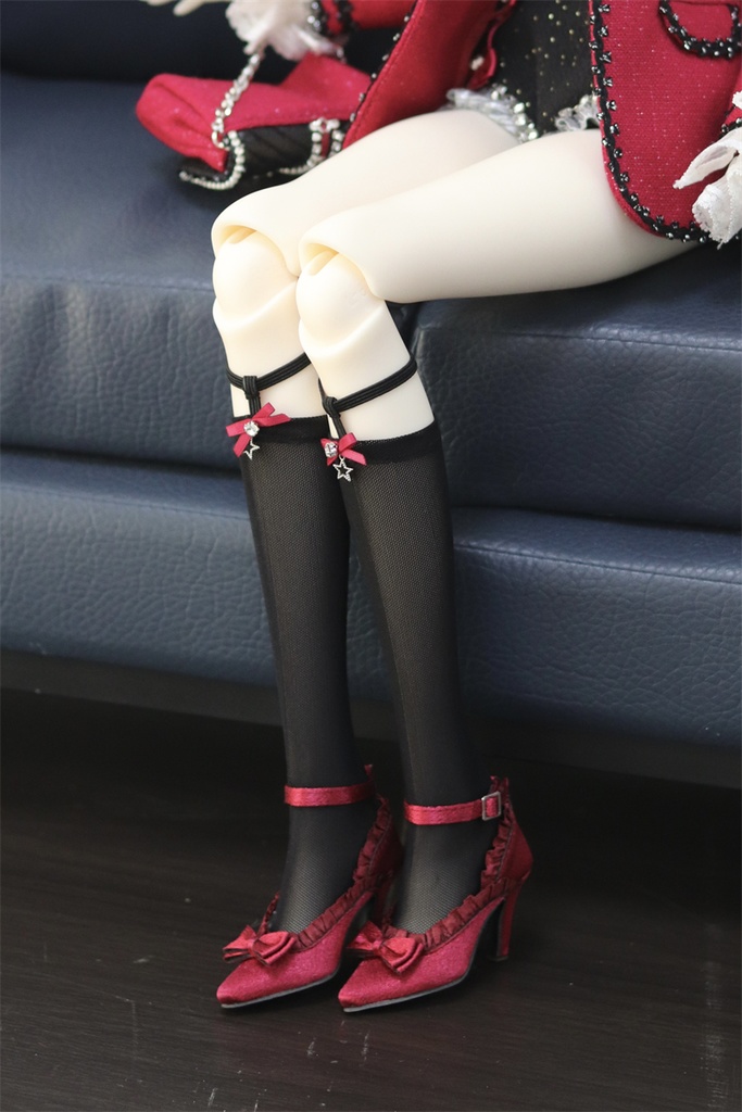 【カカ星球】【1/3】ドール靴 サテンリボンパンプス