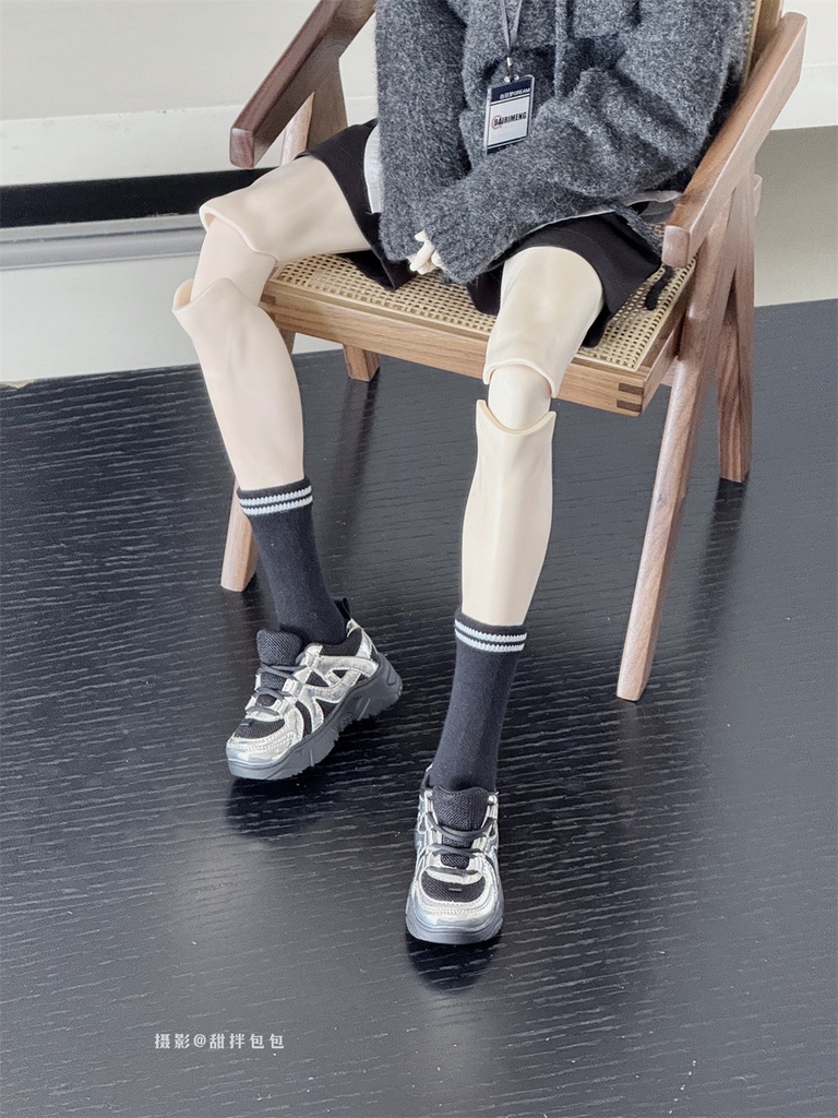 【カカ星球】【ID75】ドール靴 メタリックカラースニーカー ボリュームソール