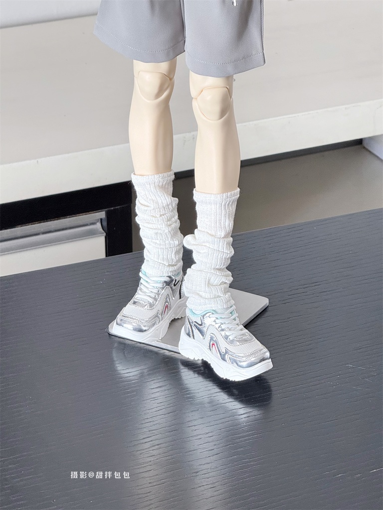 【カカ星球】【ID75】ドール靴 メタリックカラースニーカー ボリュームソール