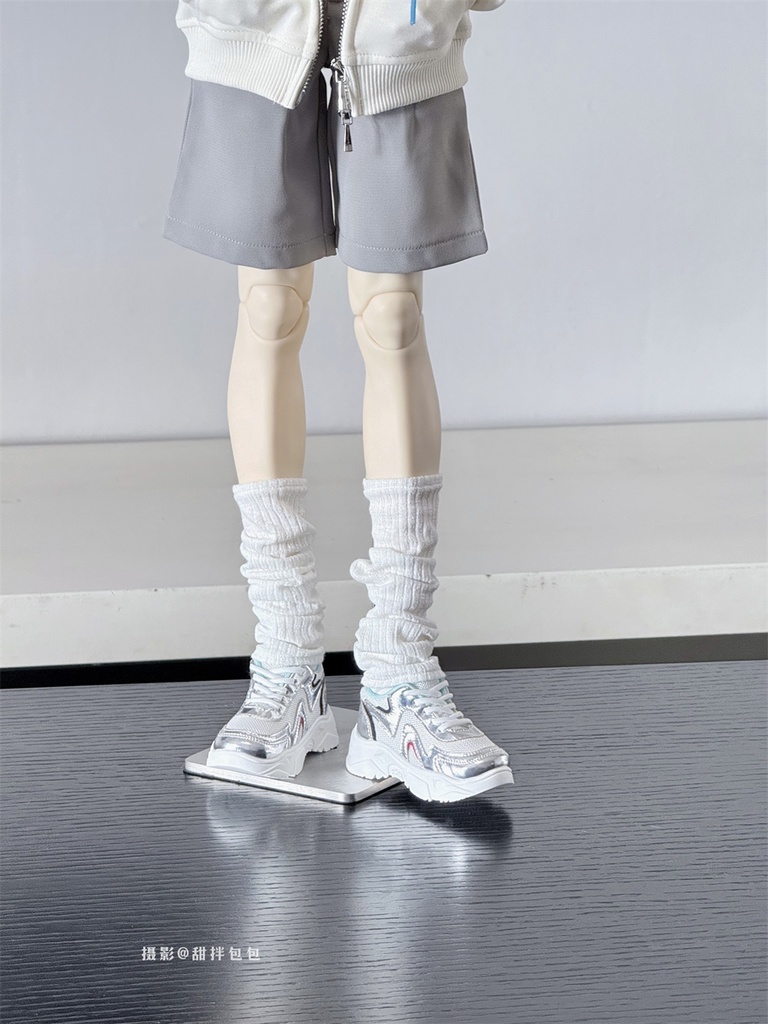 【カカ星球】【ID75】ドール靴 メタリックカラースニーカー ボリュームソール