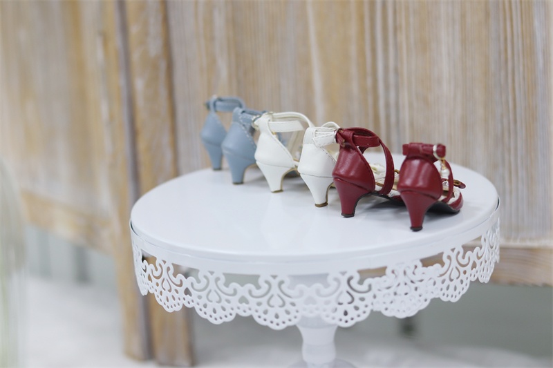 【カカ星球】【1/4】ドール靴 パール付きクロスベルトパンプス