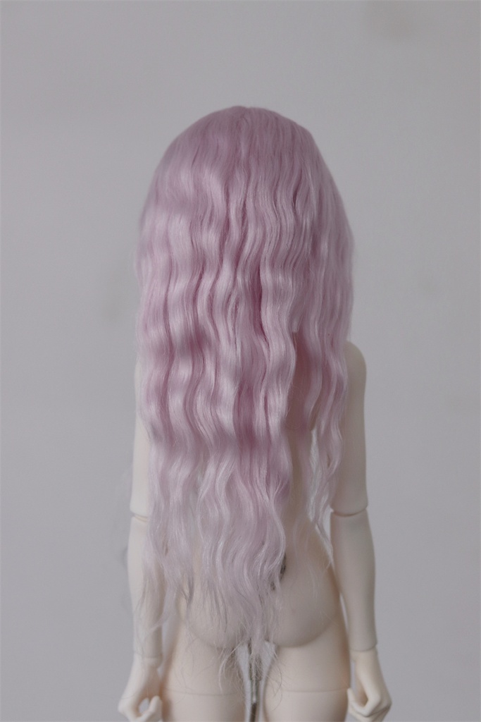 【カカ星球】【7-8,8-8.5,8.5-9inch】ドールウィッグ モヘア センター分けウェーブ