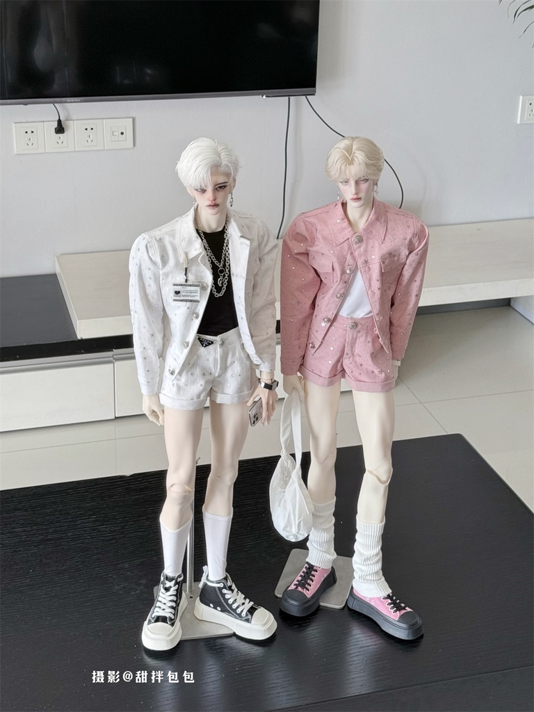 【カカ星球】【ID75】ドール服 デニムセットアップ