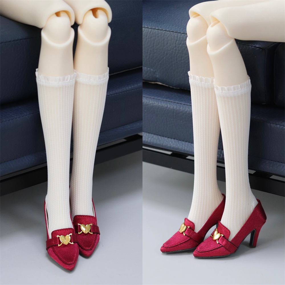 【カカ星球】【1/3】ドール靴 ハートチャームパンプス ハイヒール